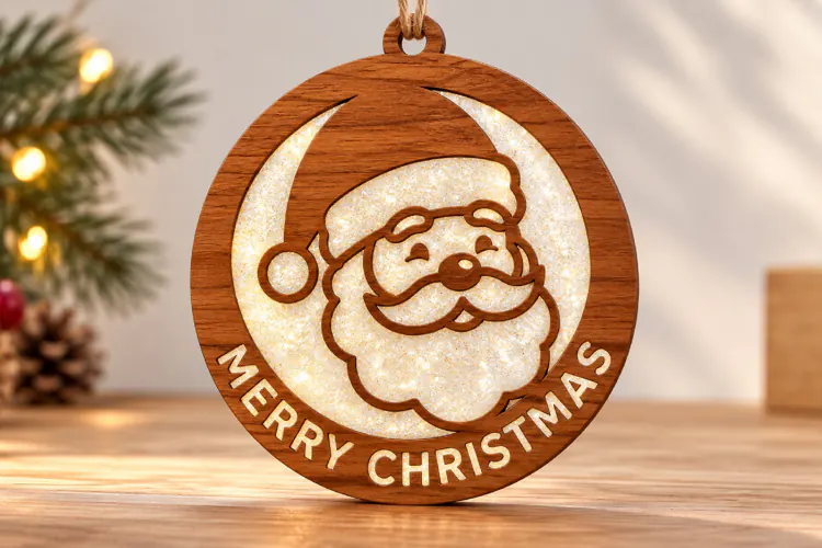 Santa Merry Christmas Door Hanger SVG