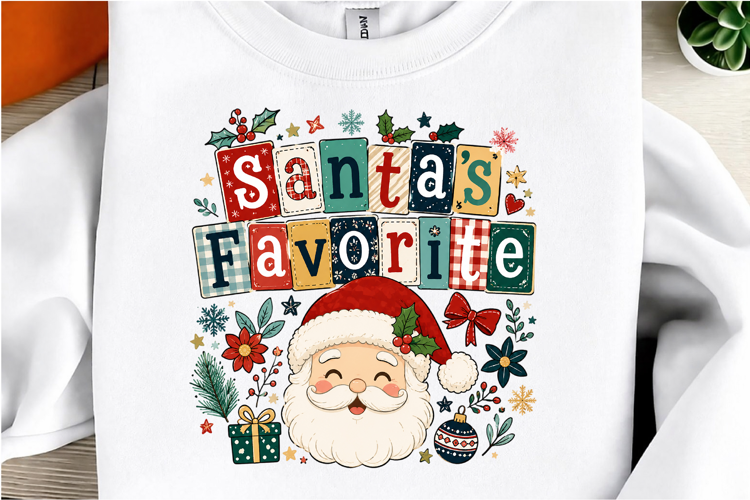 Santa's Favorite Cute Santa Face