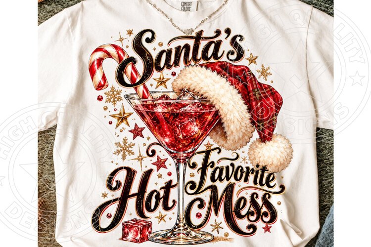 Santa's Favorite Hot Mess PNG example image 1