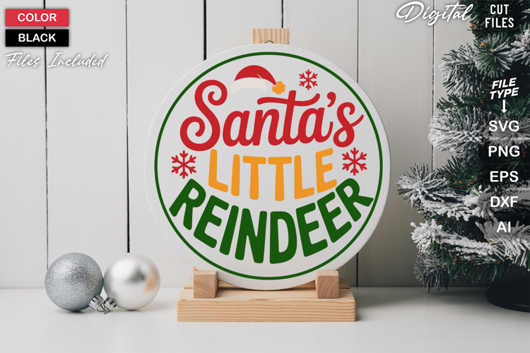 Round Christmas Svg Image 7