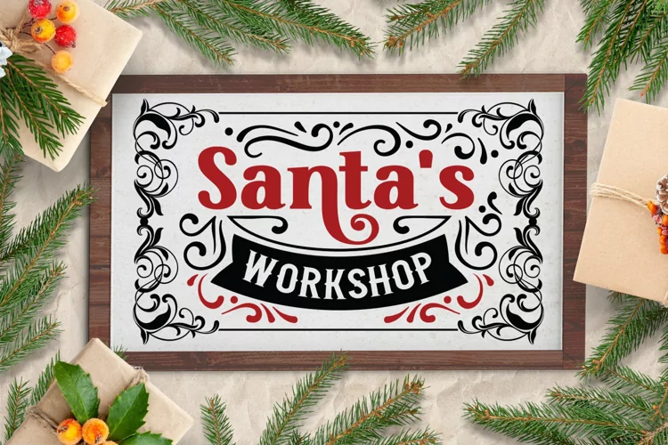 Santa's Workshop | Christmas Farmhouse SVG