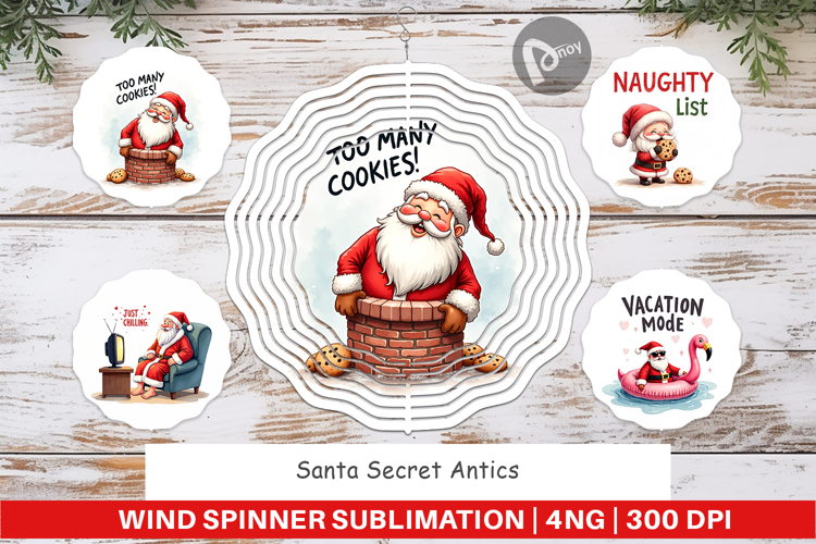 Santa Secrets Wind Spinner