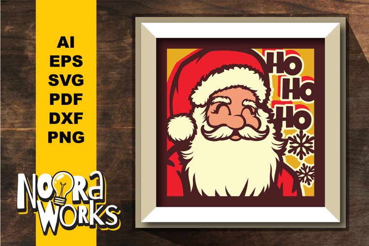 Santa Shadow Box: Cricut SVG File