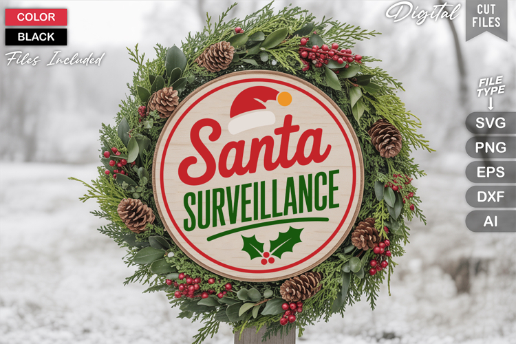 Round Christmas Ornament Svg Image 4