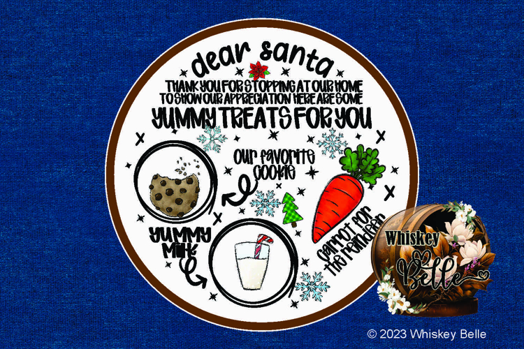 Santa Tray, Uses Sublimation and Laser Cutting, PNG SVG