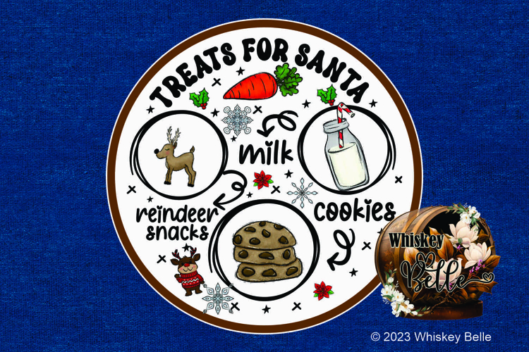 Santa Tray, Uses Sublimation and Laser Cutting, PNG SVG