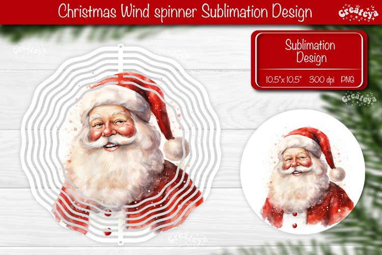 Santa Wind spinner, Christmas wind spinner PNG
