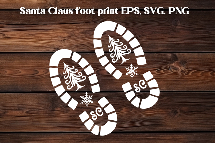 Santa Footprint SVGs Image 16