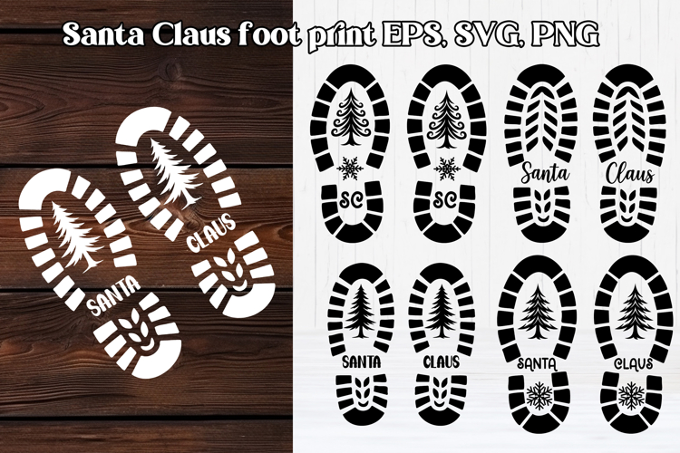 Santa Footprint SVGs Image 2