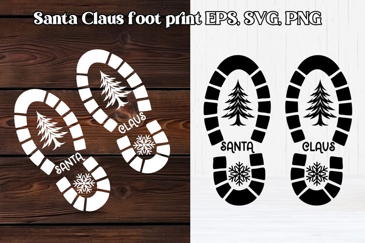 Santa Footprint SVGs Image 15
