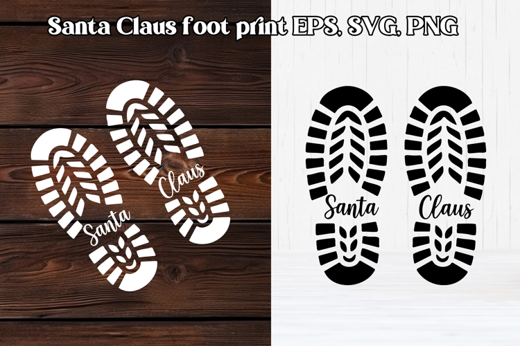 Santa Footprint SVGs Image 14