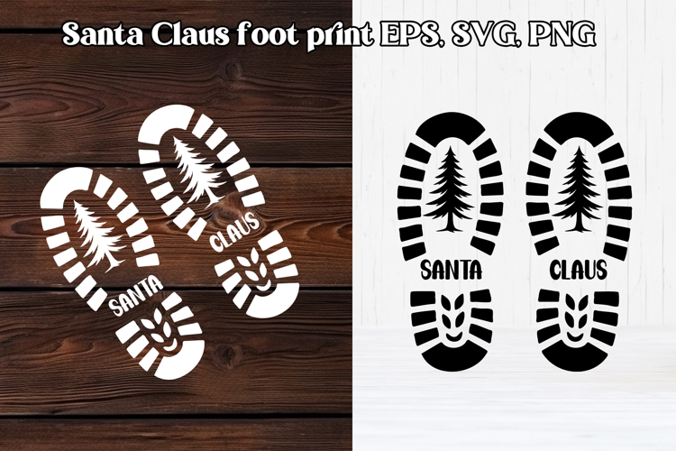 Santa Footprint SVGs Image 13