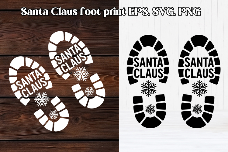 Santa Footprint SVGs Image 12