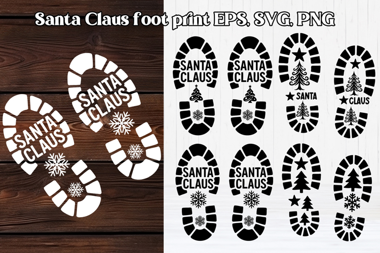 Santa Footprint SVGs Image 4