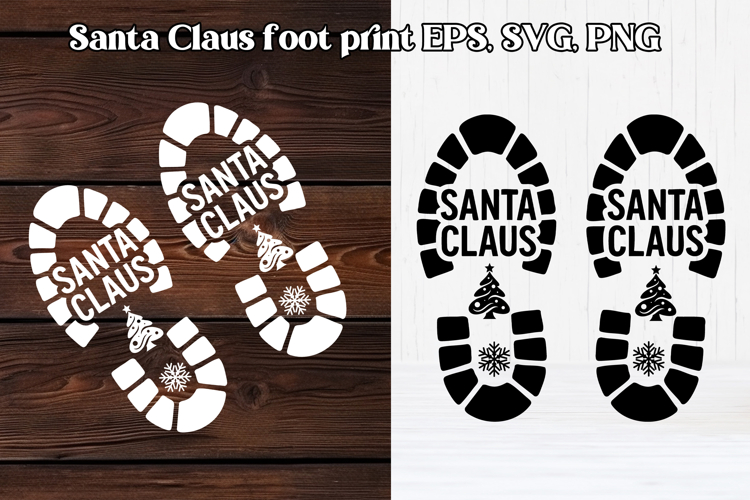 Santa Footprint SVGs Image 11