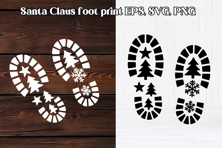 Santa Footprint SVGs Image 10