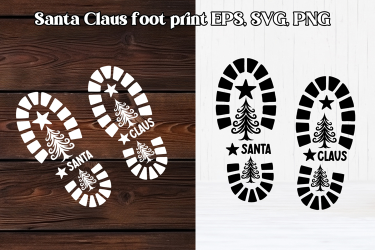Santa Footprint SVGs Image 9