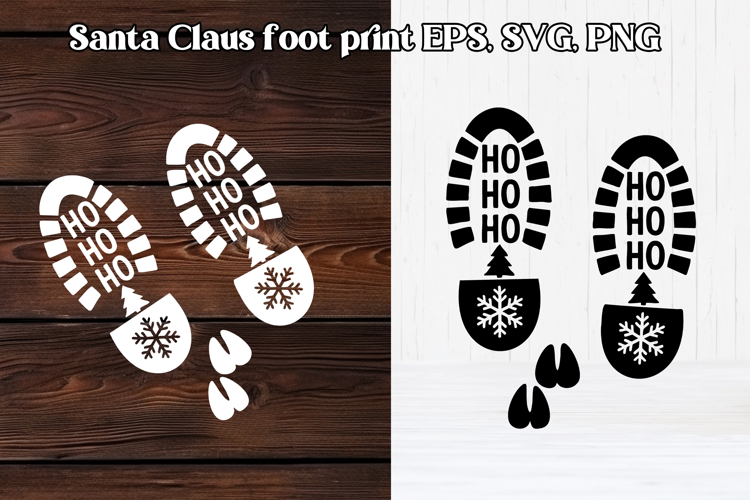 Santa Footprint SVGs Image 8