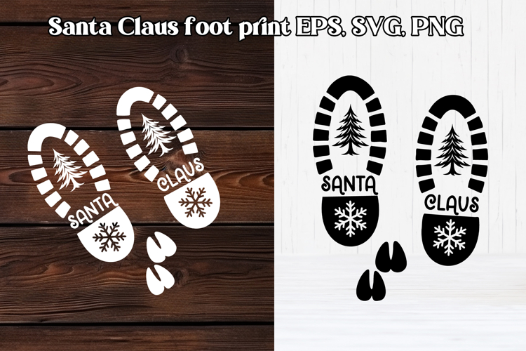 Santa Footprint SVGs Image 7