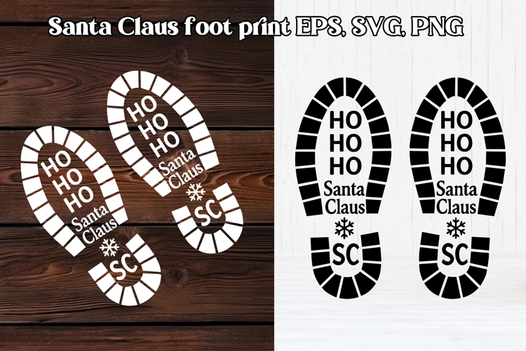 Santa Footprint SVGs Image 6