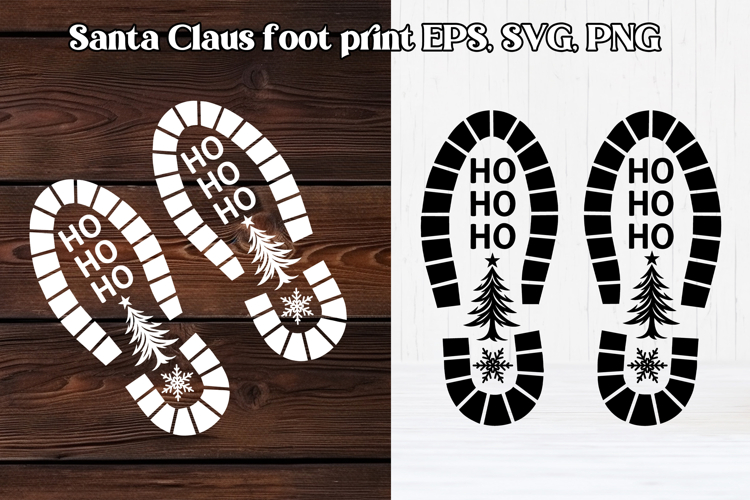 Santa Footprint SVGs Image 5