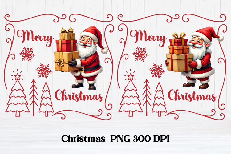 Funny Christmas Santa Claus clipart PNG design