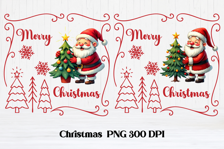 Funny Christmas Santa Claus clipart PNG design