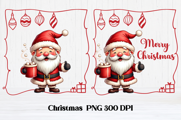 Funny Christmas Santa Claus clipart PNG design