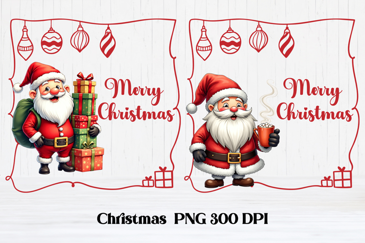 Funny Christmas Santa Claus clipart PNG design