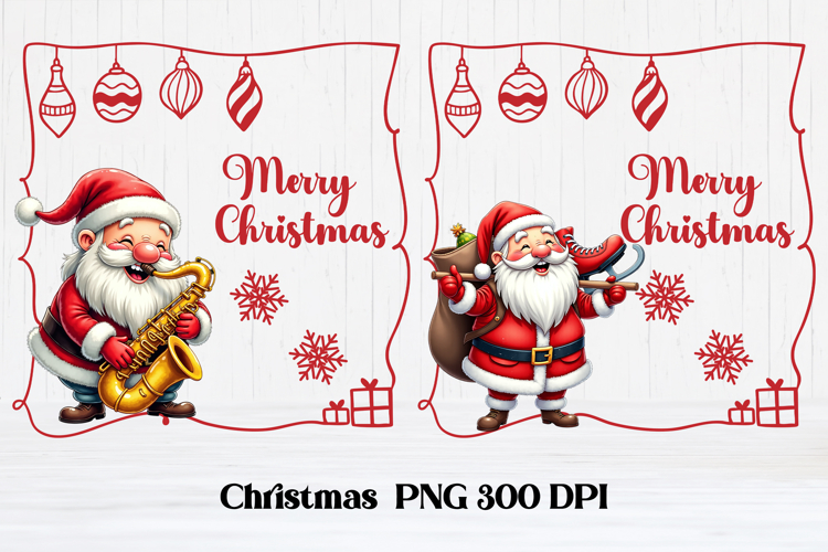 Funny Christmas Santa Claus clipart PNG design
