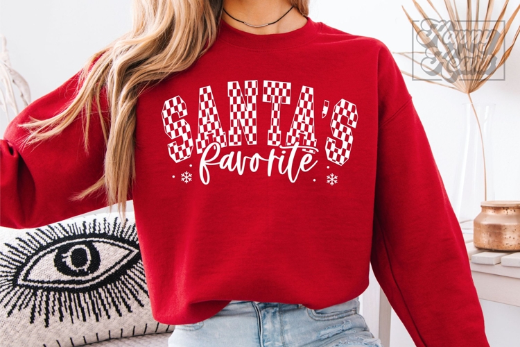 Santas Favorite SVG PNG - Cute Christmas Holiday Shirt