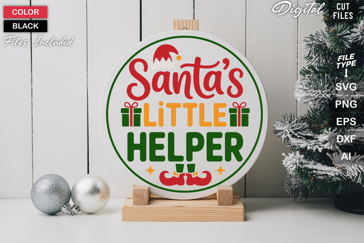 Round Christmas Svg Image 8