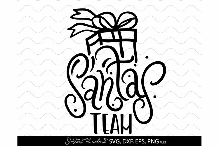 Team Santa SVG Files for Cricut | Santa Team PNG