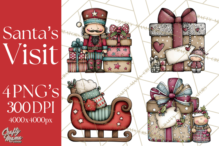The Night Before Christmas Clipart, Santas Sleigh PNG
