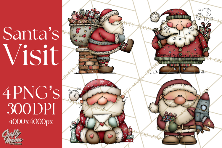 The Night Before Christmas Clipart, Santas Sleigh PNG