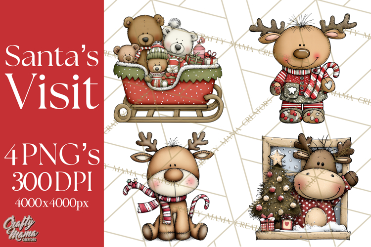 The Night Before Christmas Clipart, Santas Sleigh PNG