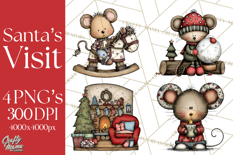 The Night Before Christmas Clipart, Santas Sleigh PNG