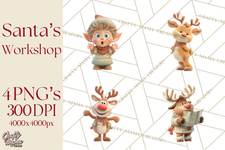Christmas Elves Clipart Image 7