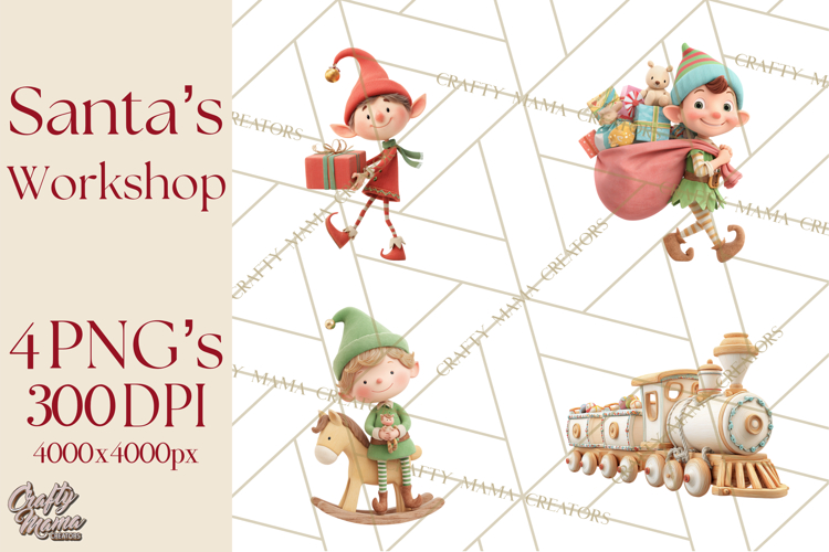 Christmas Elves Clipart Image 8