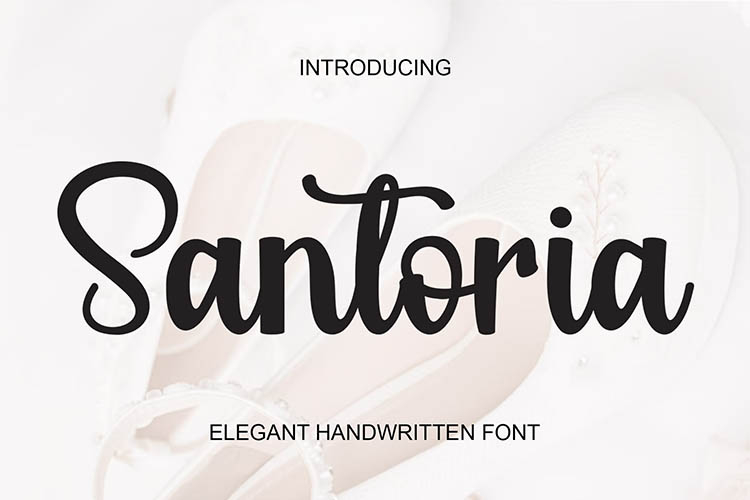 Santoria Elegant Script Font