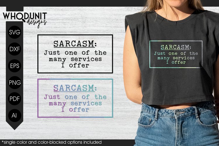 funny sarcasm saying cut file being used as a print on a t-shirt