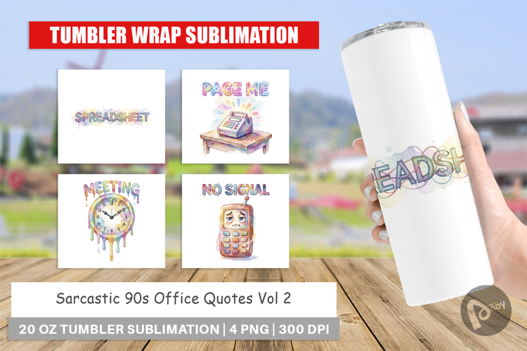 Sarcastic 90s Office Tumbler