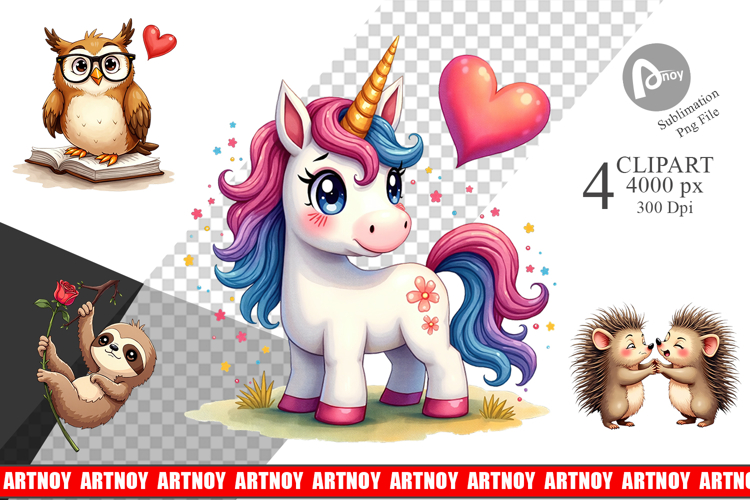 Cynical Critters Valentine Clipart