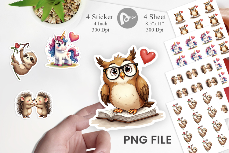 Cynical Critters Valentine Sticker