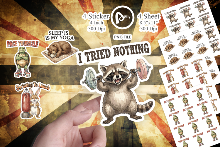 Sarcastic Anti Fitness Sticker