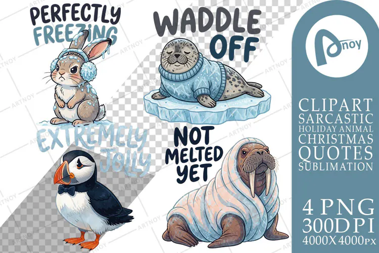 Arctic Animal Quotes Sublimation