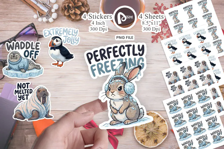 Arctic Animal Quotes Sticker