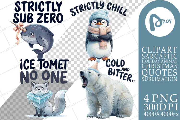 Arctic Animal Quotes Sublimation