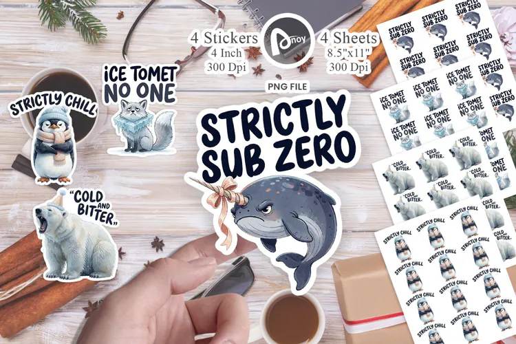 Arctic Animal Quotes Sticker