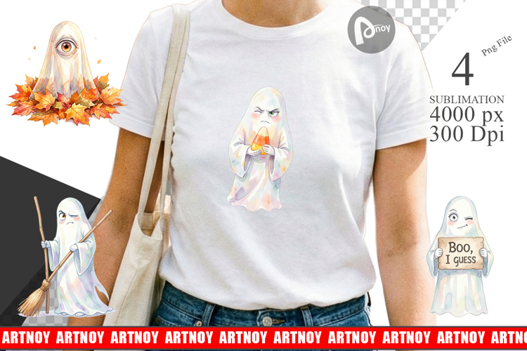 Sarcastic Autumn Fall Ghost Sublimation